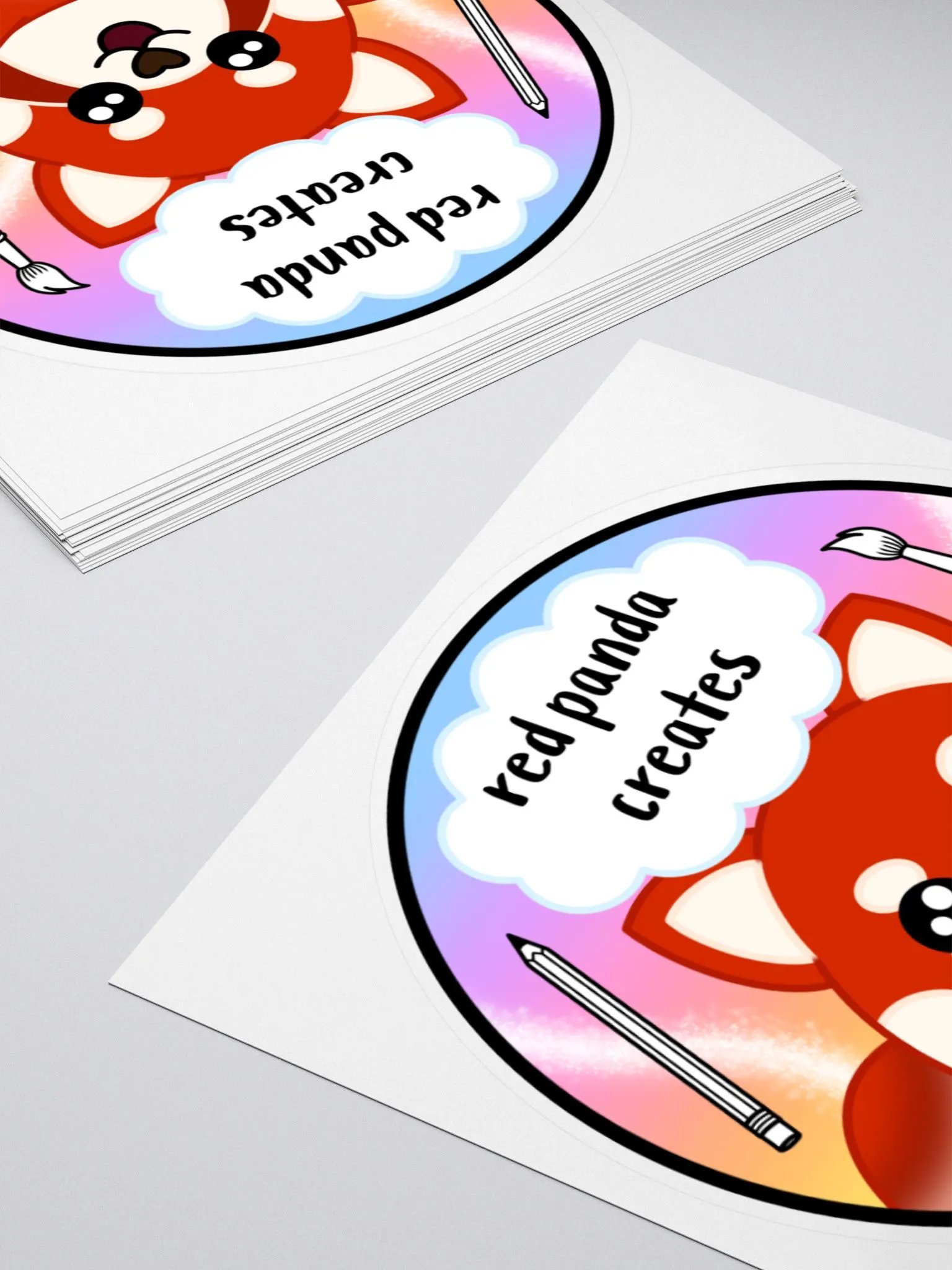 Red Panda Creates Sticker product image (4)