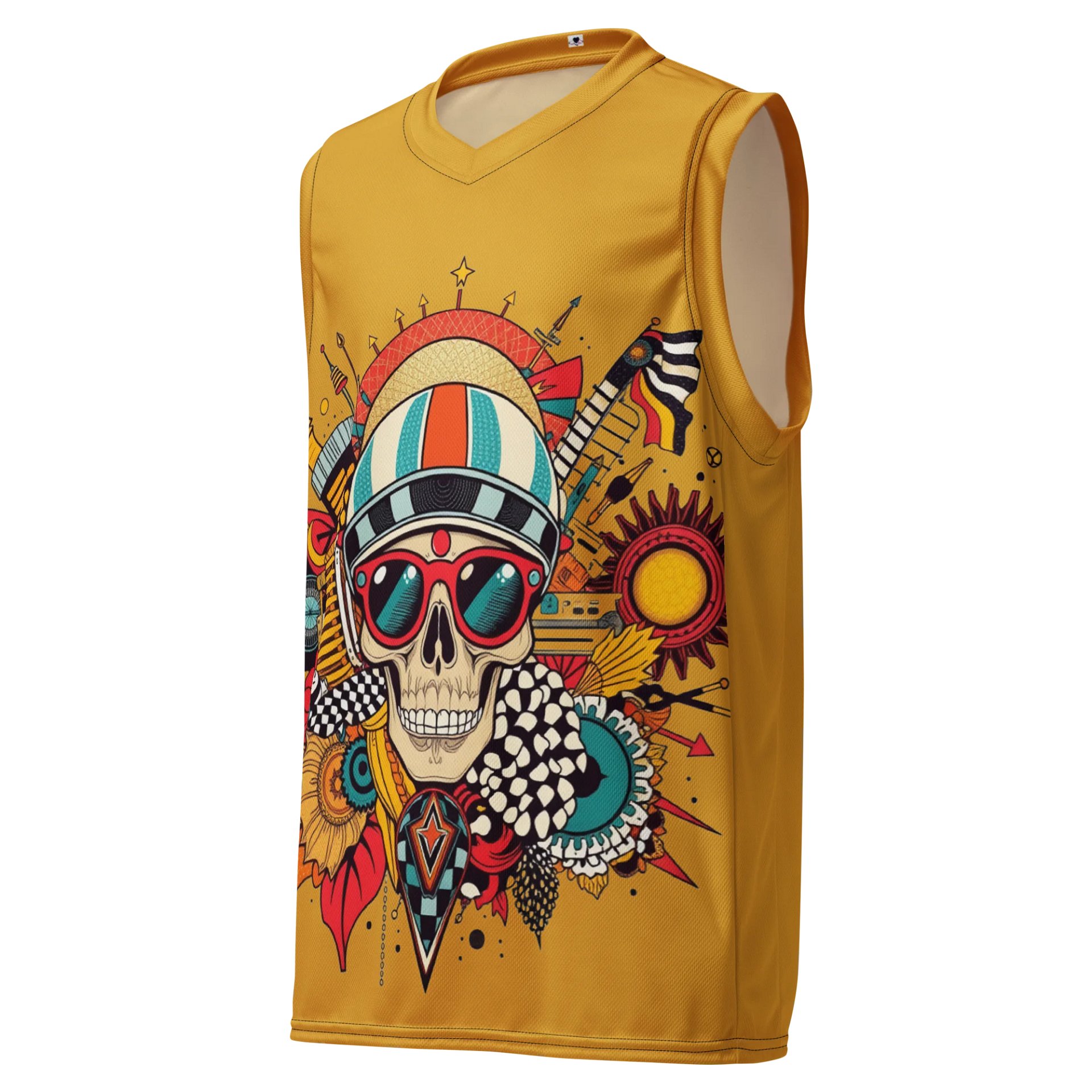 SpectraSkull All-Over Basketball Jersey product image (1)