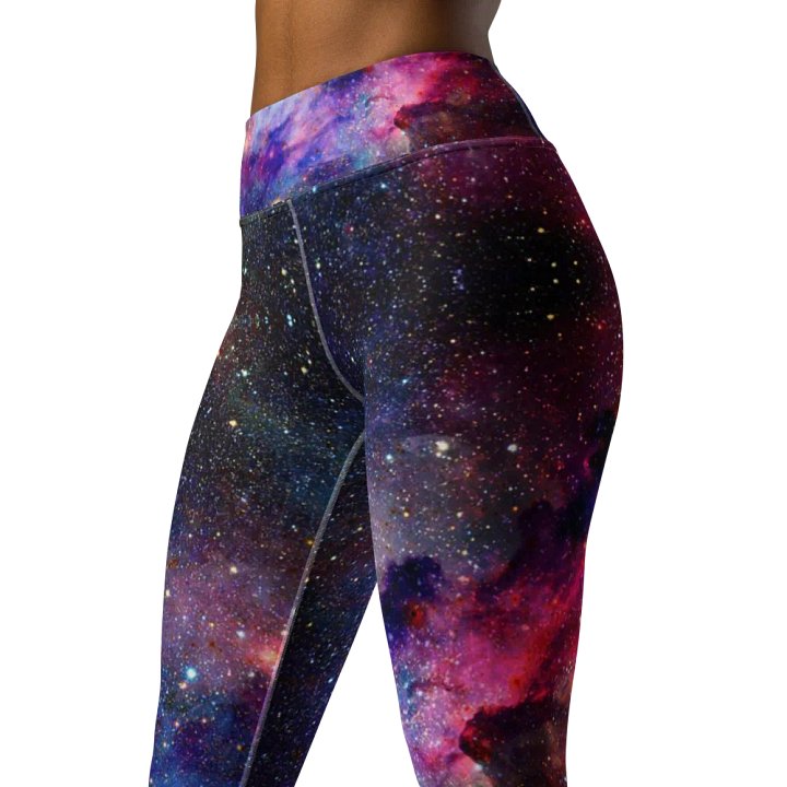 Yoga-Leggings mit Allover-Print, Galaxy product image (1)
