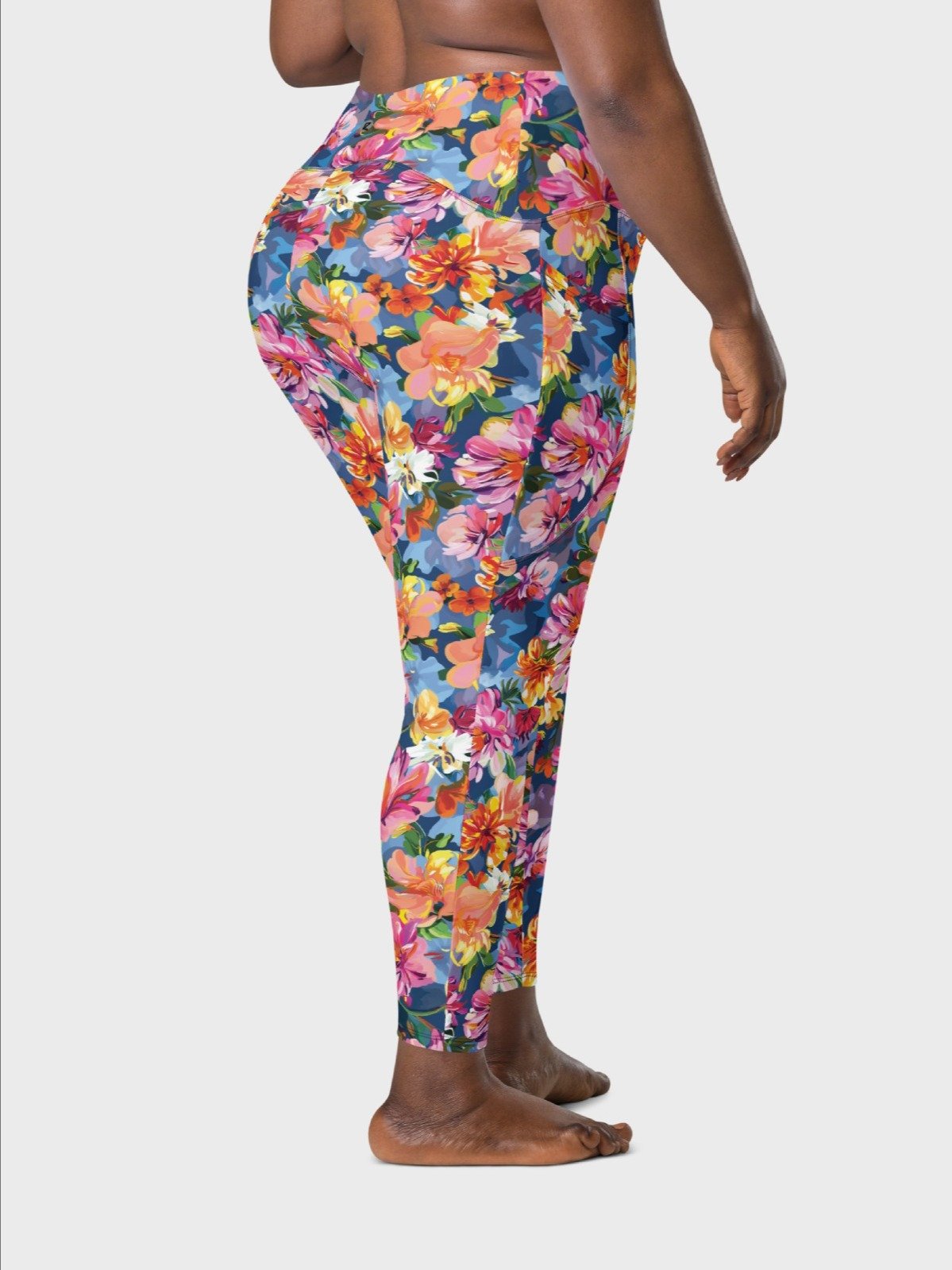 Leggings with Pockets "Bold Abstract Florals" product image (11)