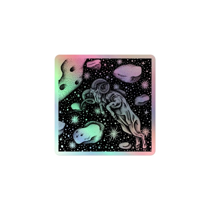 Aries Zodiac, Holographic Sticker Sheet product image (1)