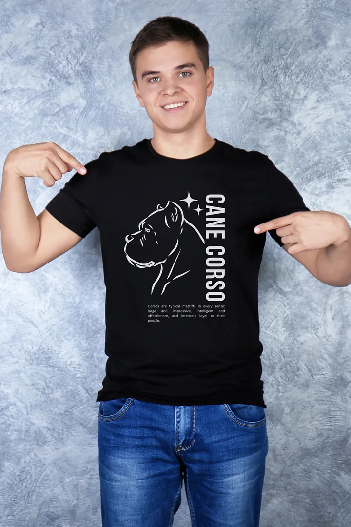 Cane Corso Side Face Regular Fit T-shirt product image (1)