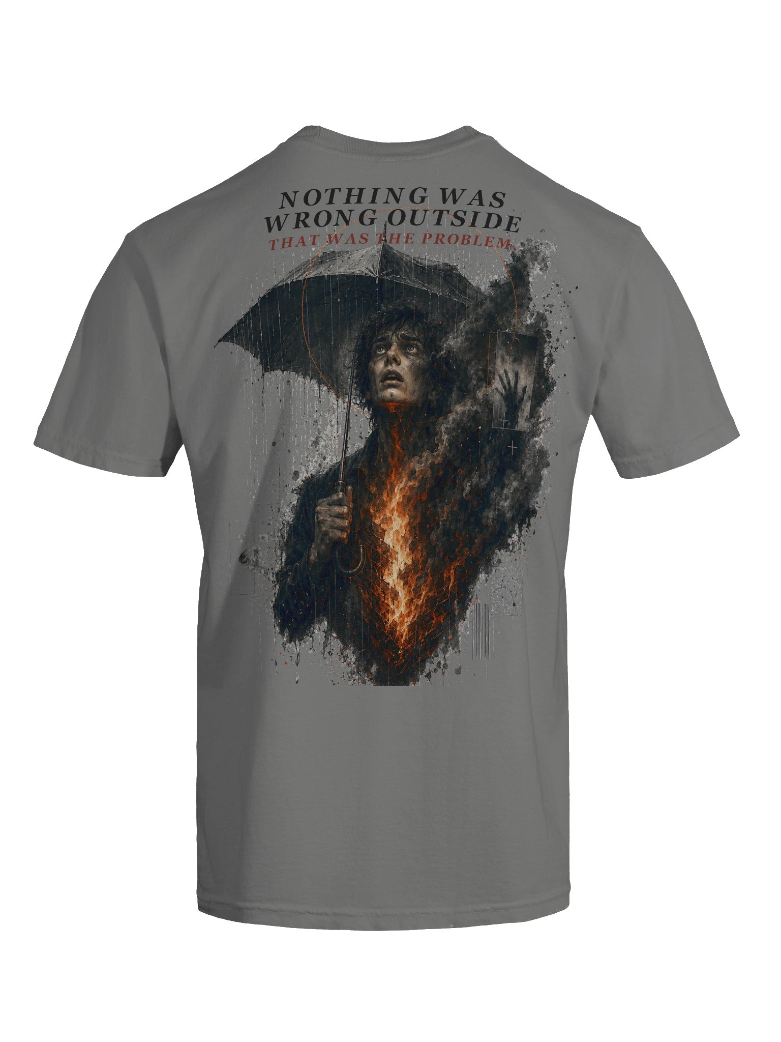 QTC — Nothing Was Wrong Outside Tee | Grey Series product image (7)