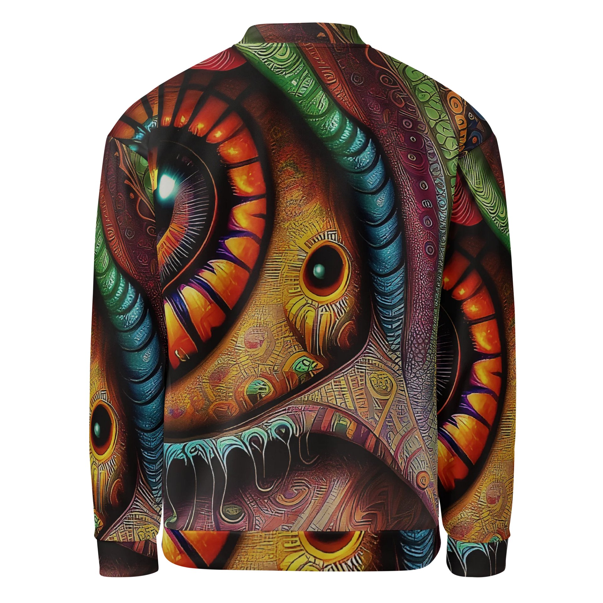 Abstract Eye Print Bomber Jacket product image (2)