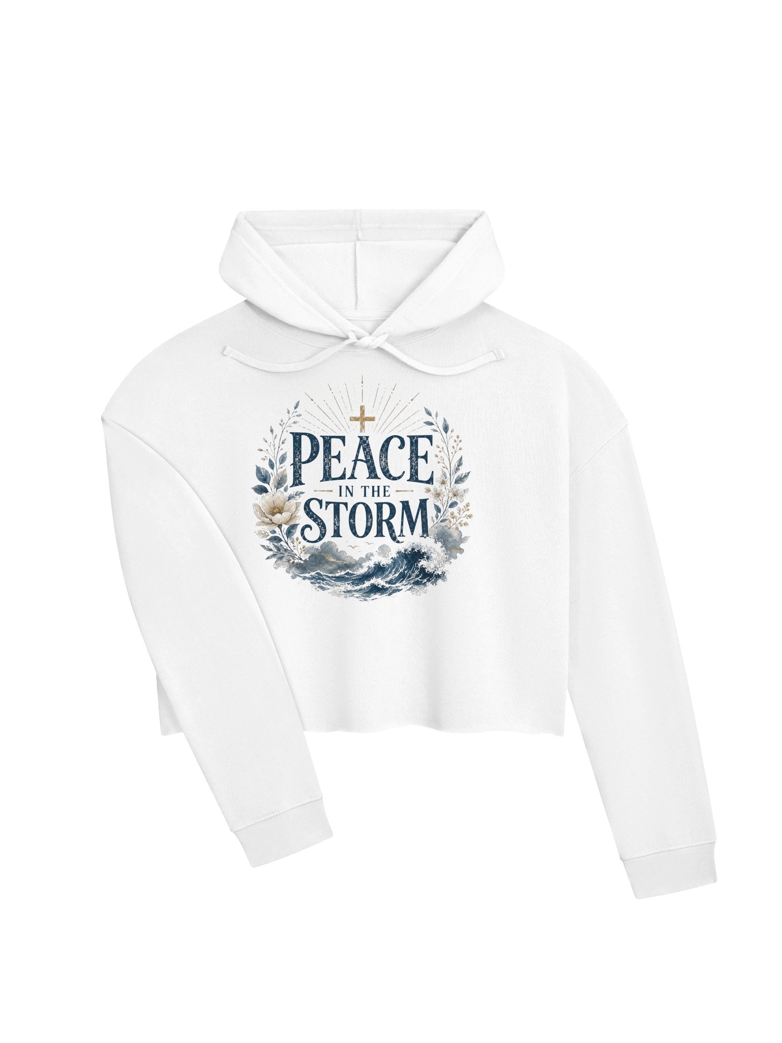 Peace In The Storm Cropped Hoodie product image (3)
