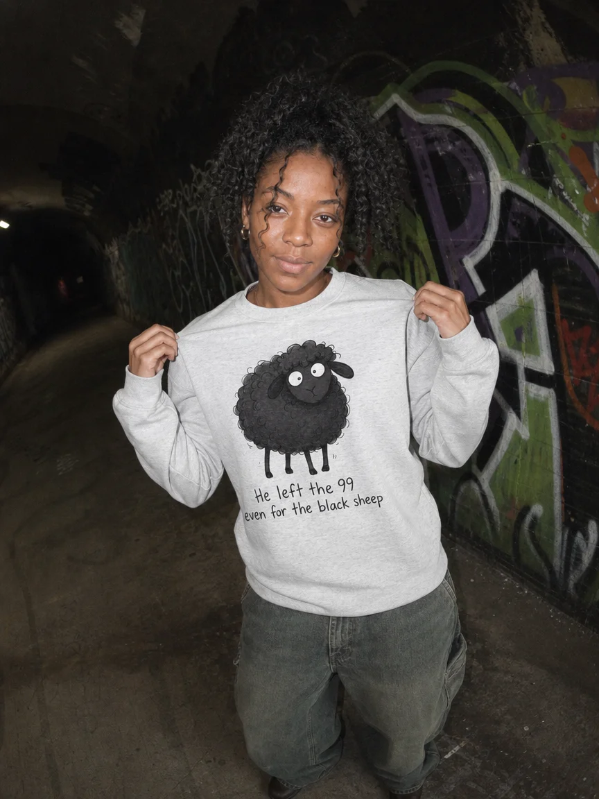 The One Black Sheep graphic sweatshirt product image (11)