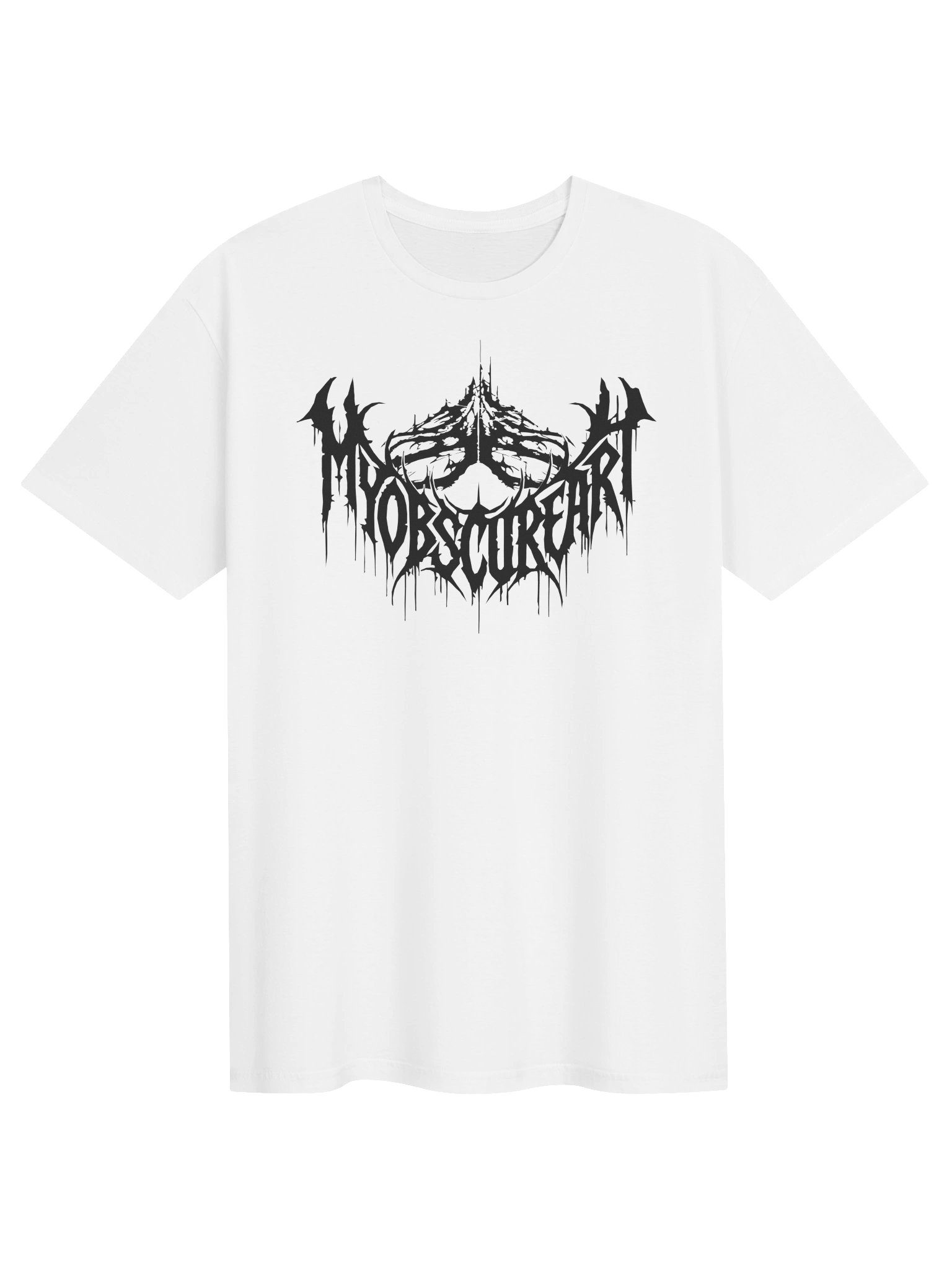 MY OBSCURE ART — White Logo T-Shirt product image (5)