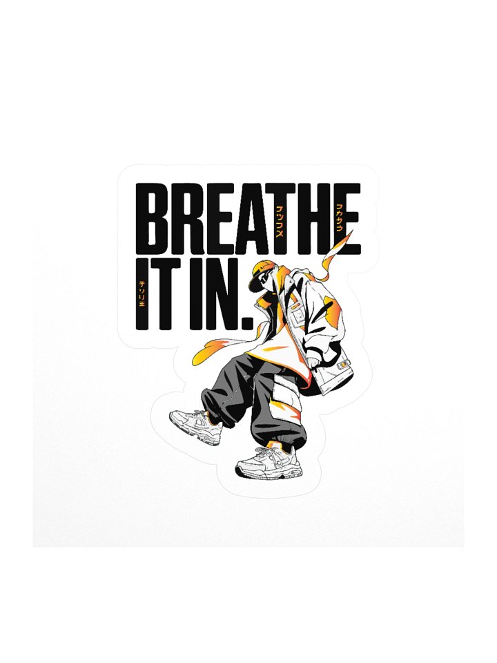 BREATHE IT IN - Hooded Streetwear Kiss-Cut Sticker product image (1)