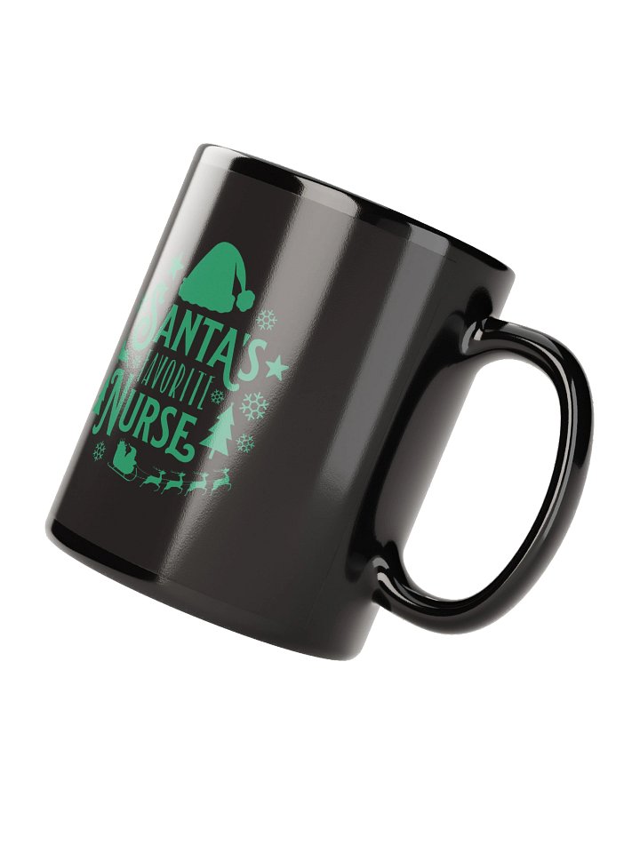 Cheerful Christmas Coffee Mug for Santa's Favorite Nurse product image (3)