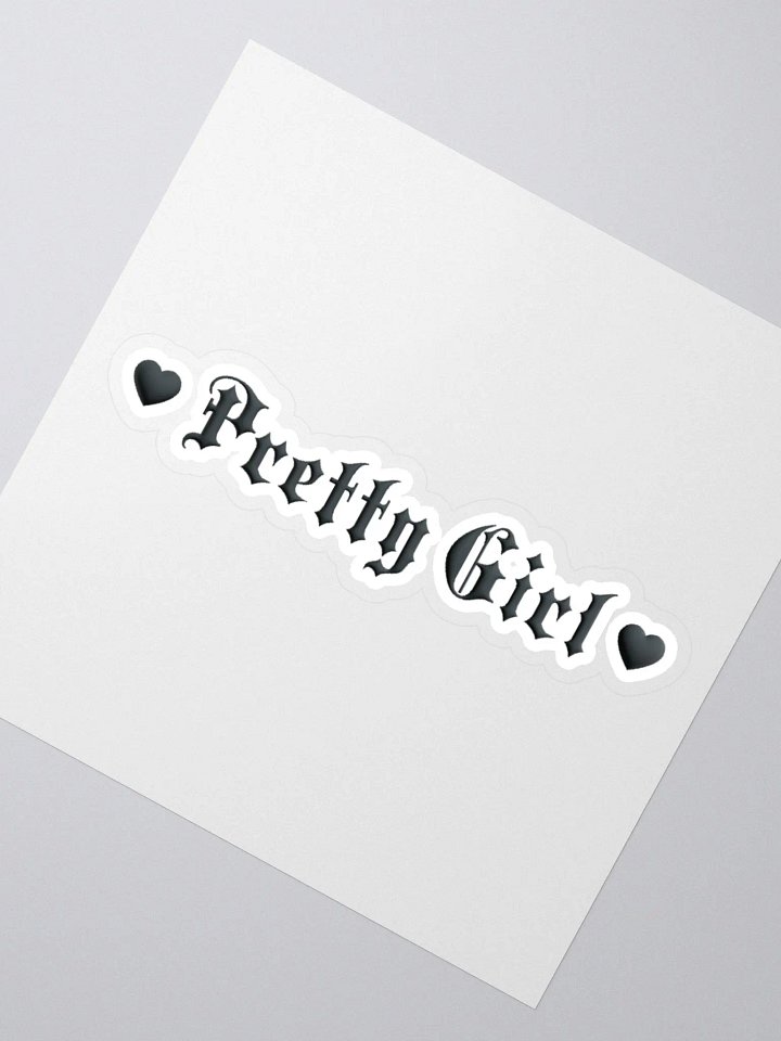 Pretty Girl Black Heart Sticker product image (2)