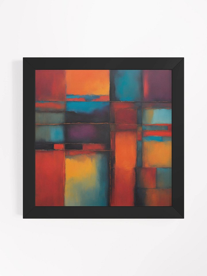 Vibrant Rectangles Framed Art Print product image (1)