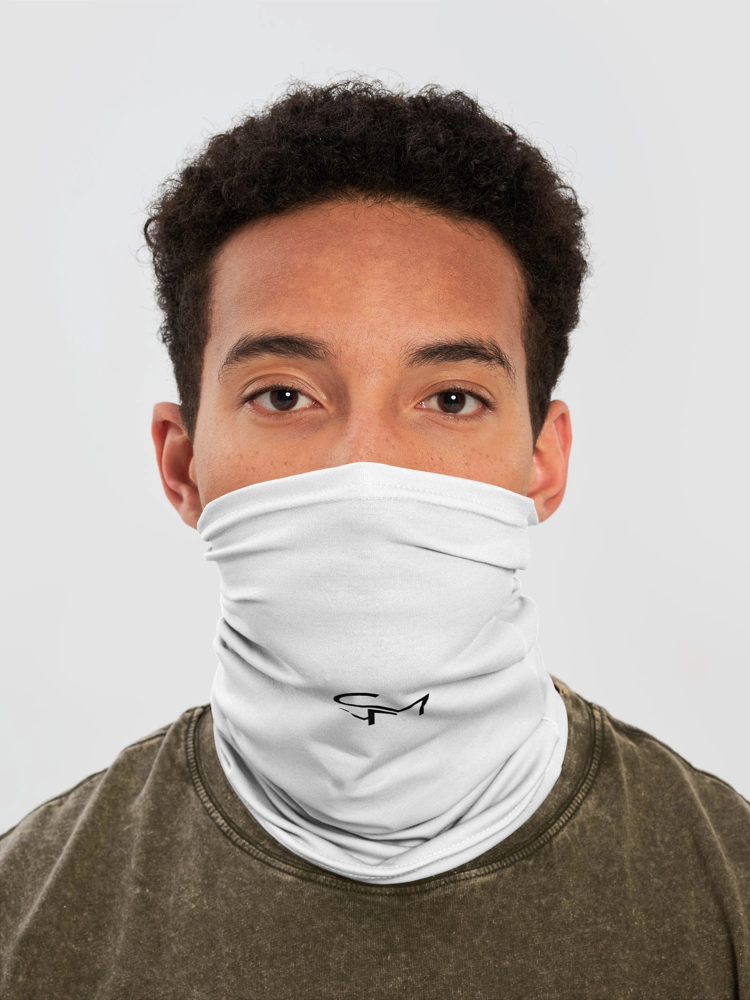 Minimal Monogram Black Neck Gaiter product image (1)