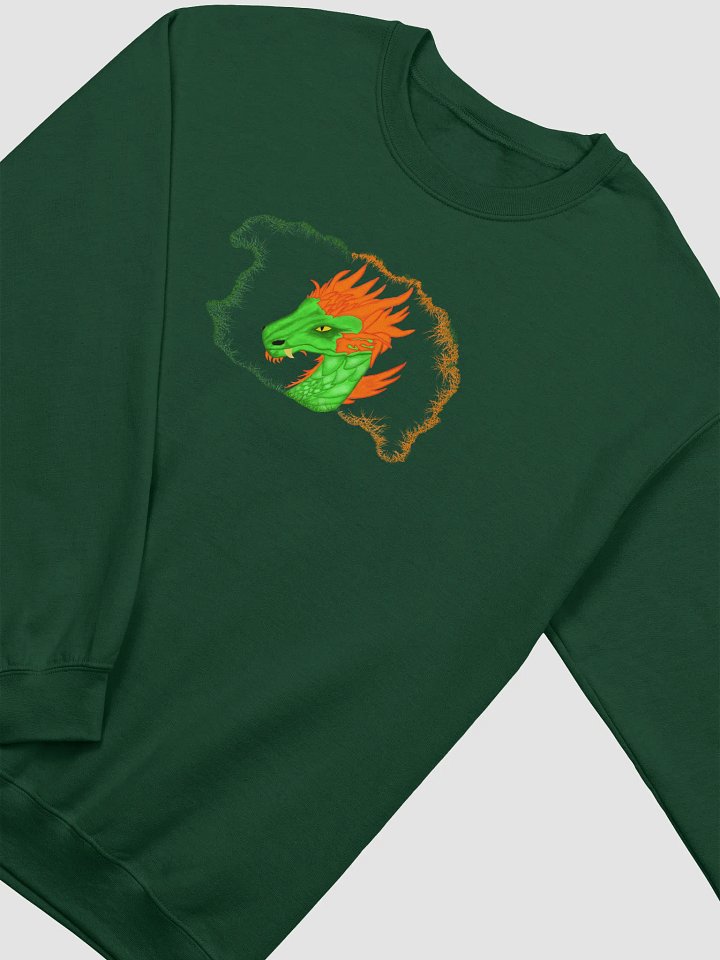 Fiery Dragon Head Crewneck Sweatshirt product image (2)