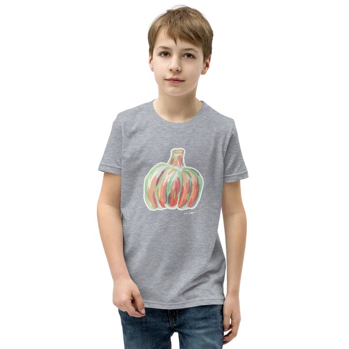 Watercolor Pumpkin Bella+Canvas Youth T-Shirt product image (1)