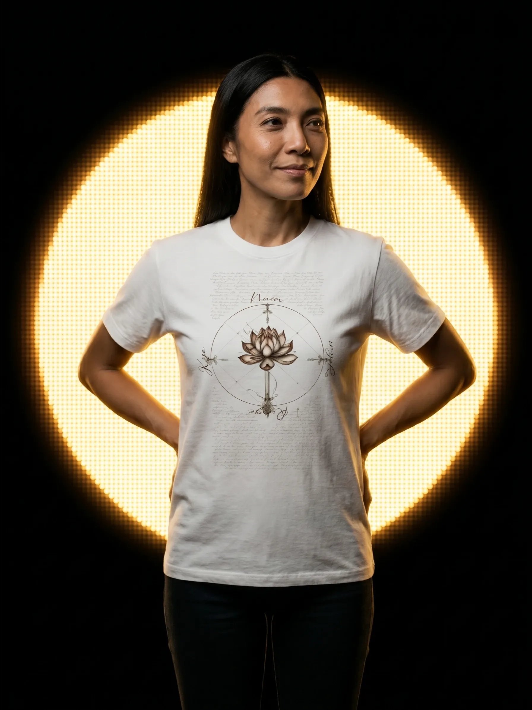 Nam Myoho Renge Kyo: Lotus da Vinci Heavyweight T-Shirt product image (1)
