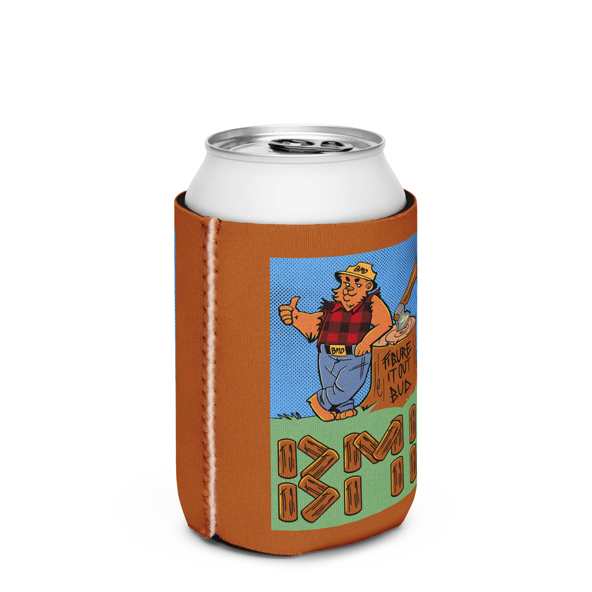 Lumberjack Bear BMD Wrestling Koozie product image (2)