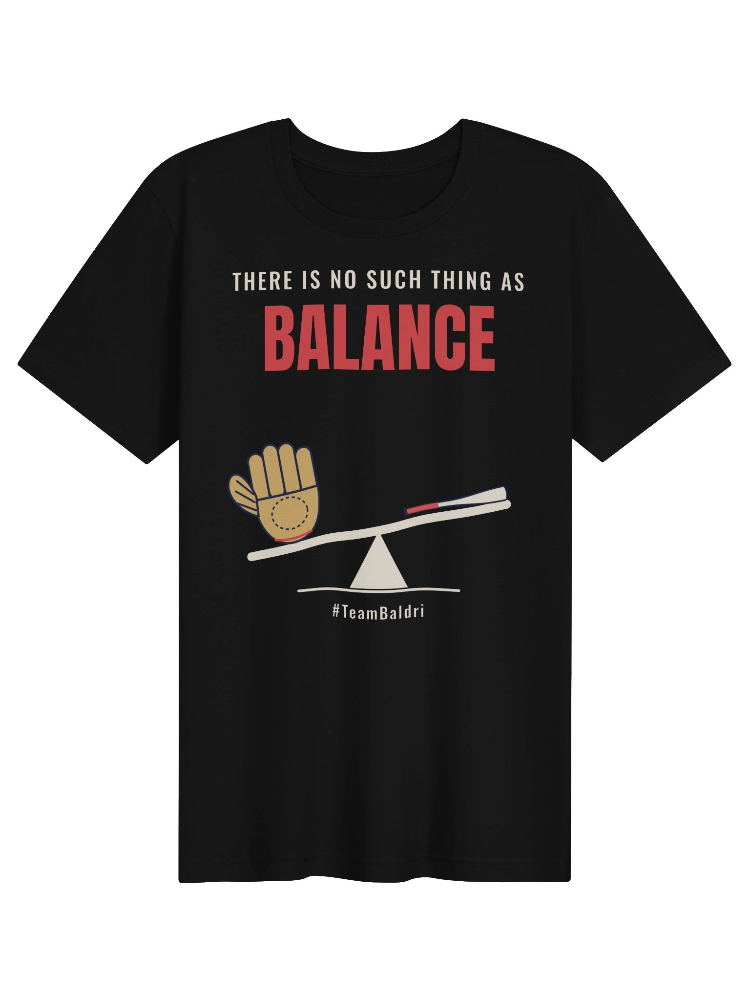 No Such Thing As Balance Tee - Black product image (1)