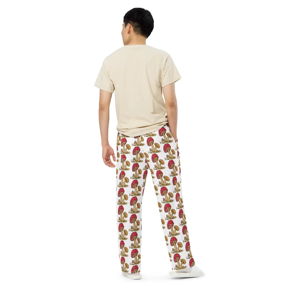Magic Mushroom Unisex Wide-Leg Pants product image (10)