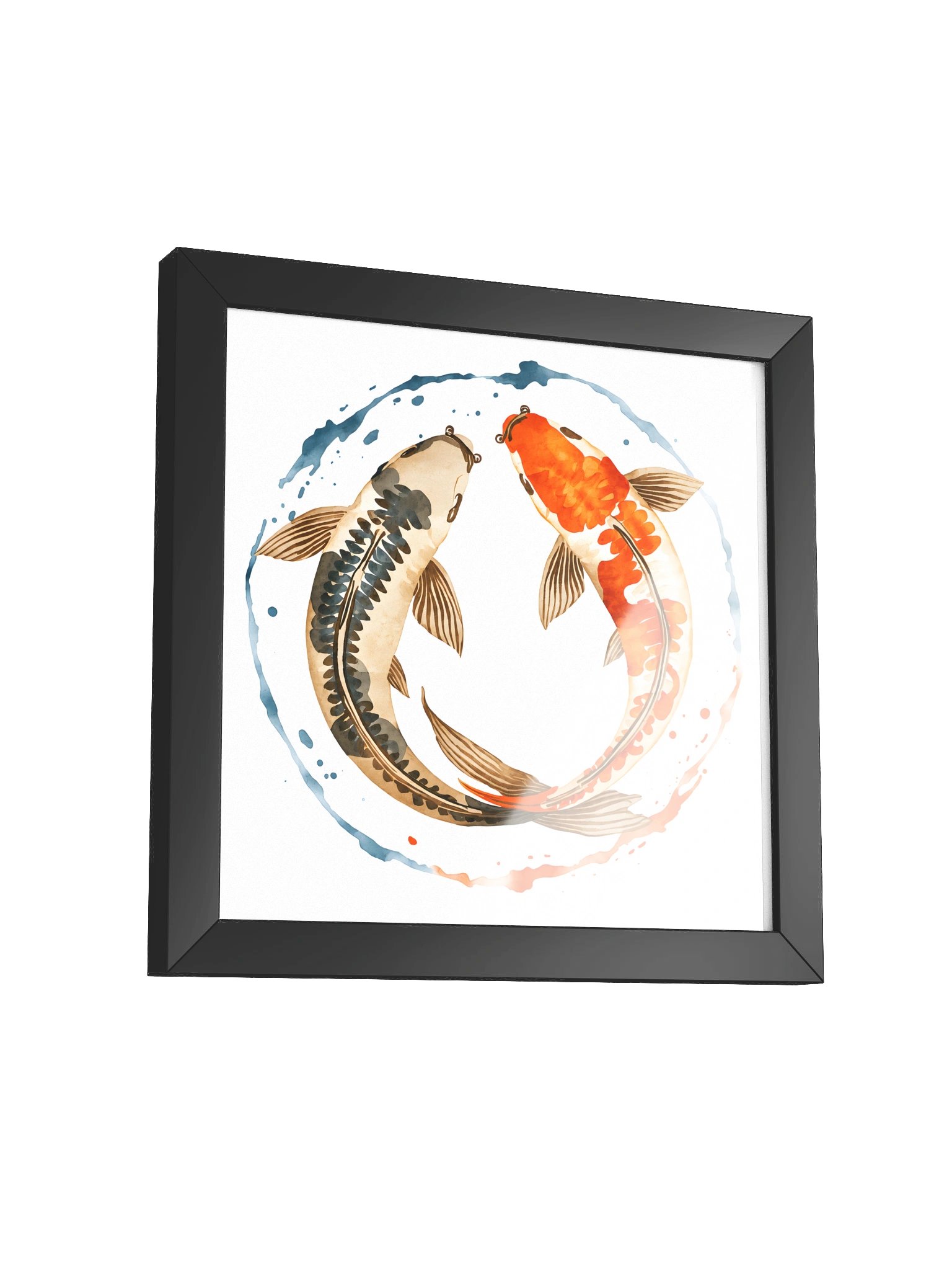 Watercolor Koi Fish Wall Art Print | Yin Yang Japanese Zen Decor product image (26)