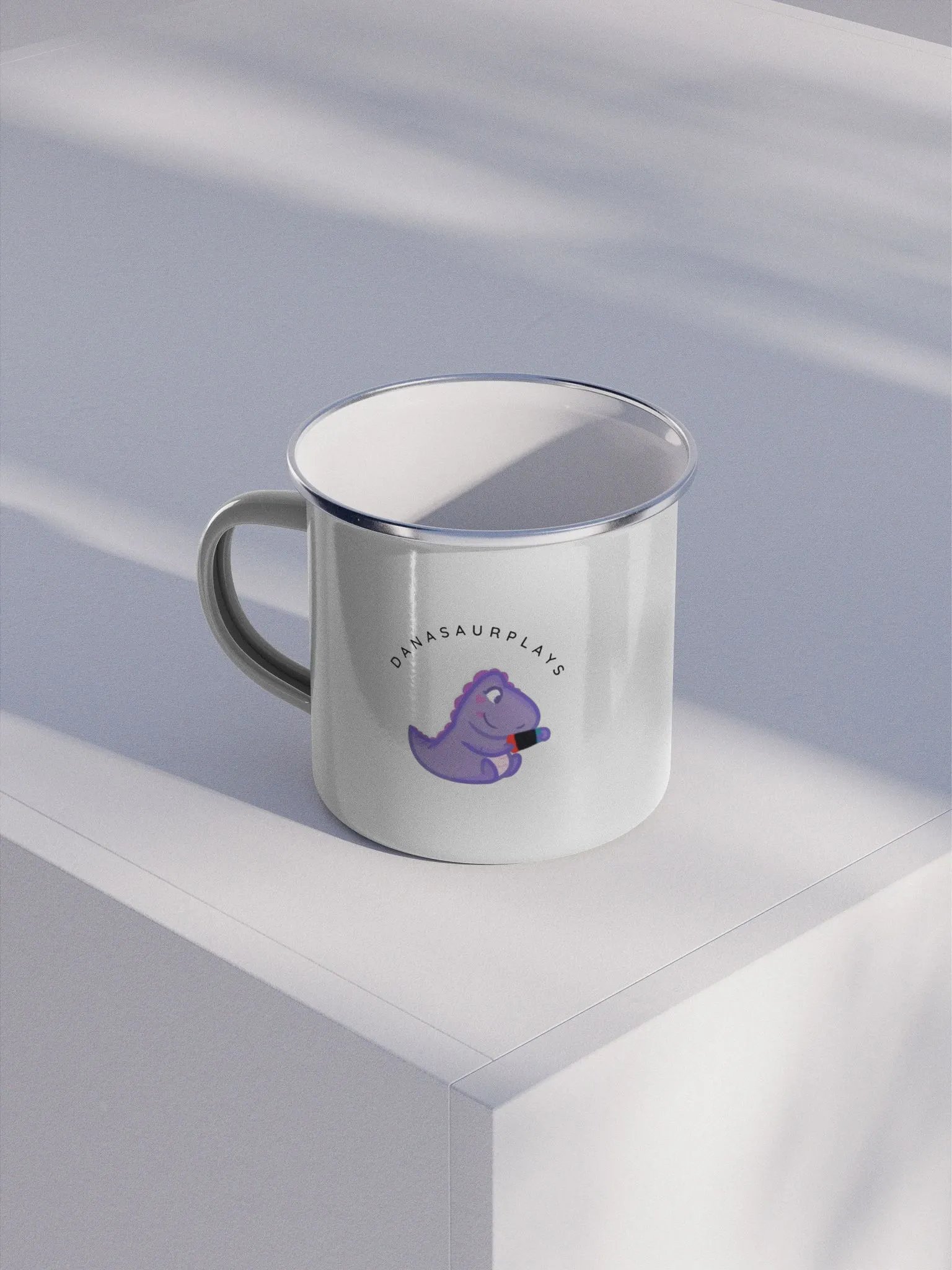 DanasaurPlays Enamel mug product image (1)