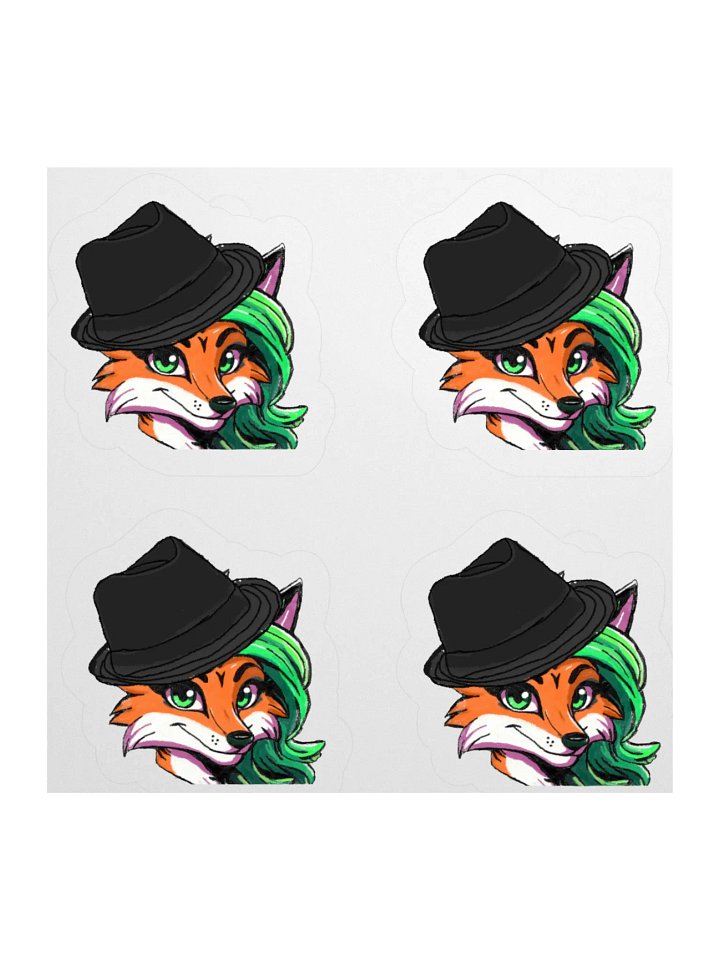 Foxy Fedora Kiss Cut Stickers product image (2)