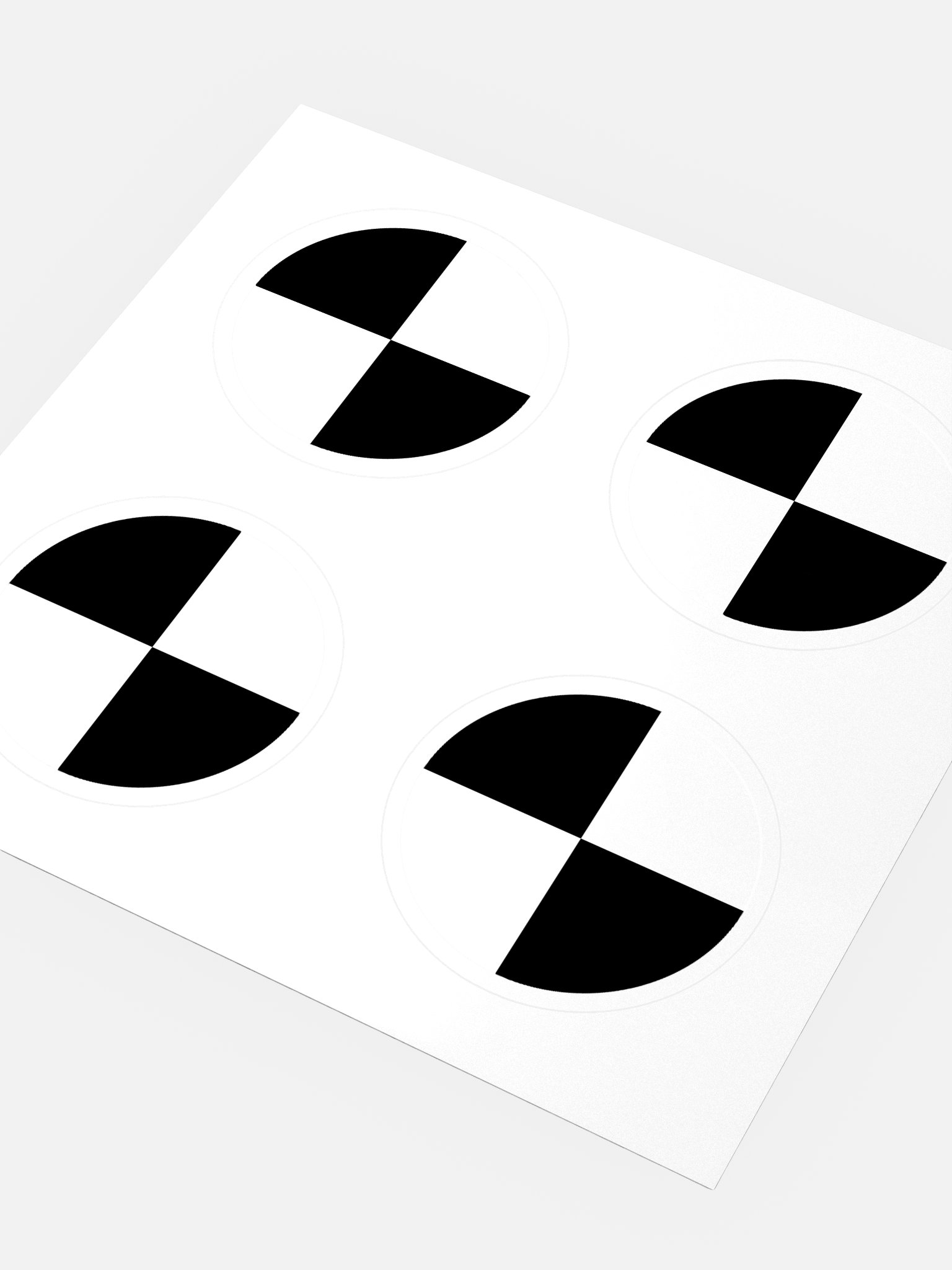 CRASH TEST STICKERS - BLACK product image (3)