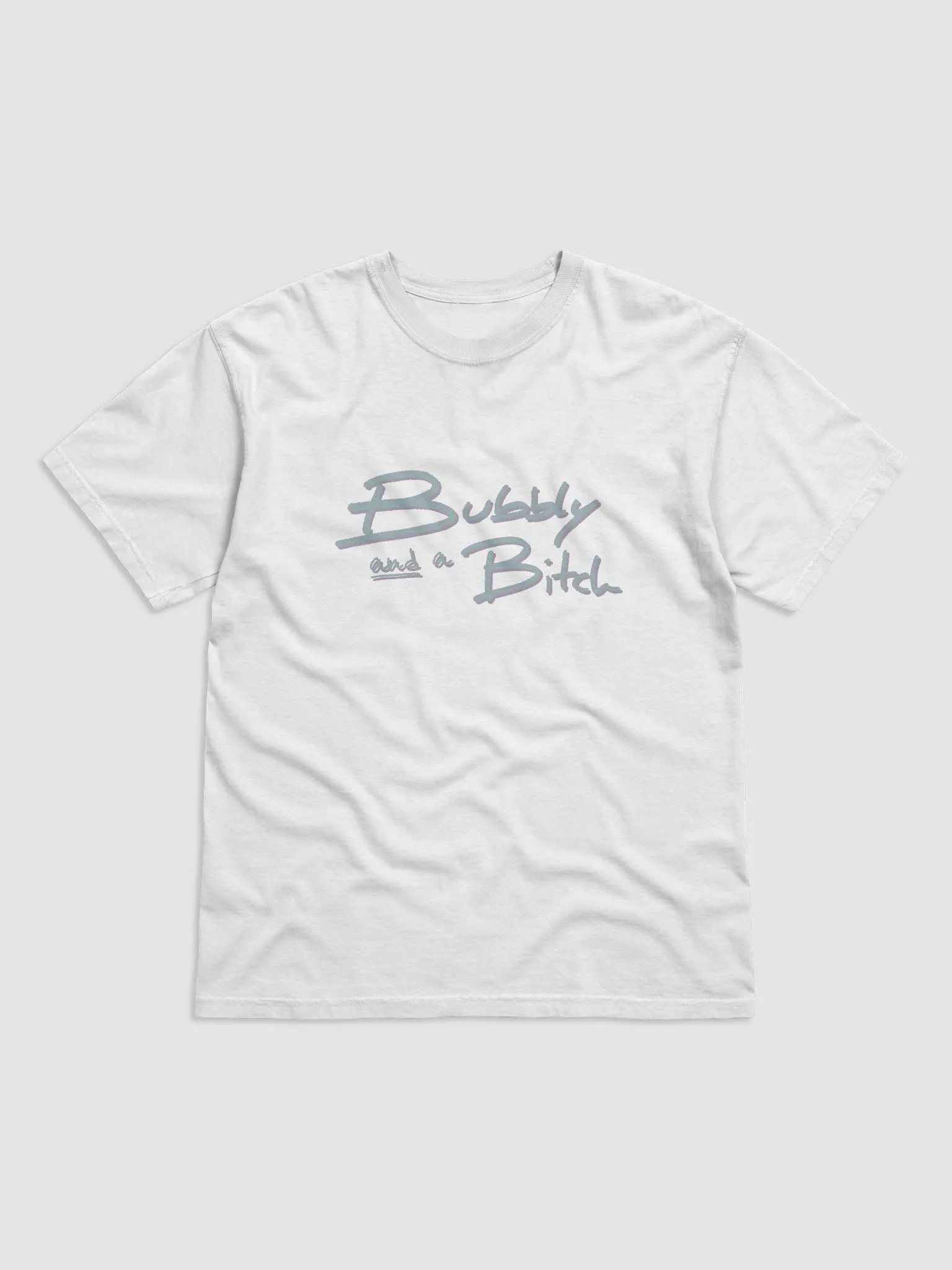 Bubbly and a B*tch (cotton candy shadow design) garment-dyed tee product image (2)