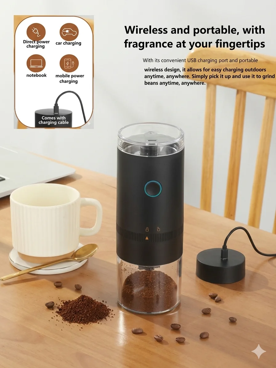 Furastore Portable Electric Ceramic Coffee Grinders product image (11)