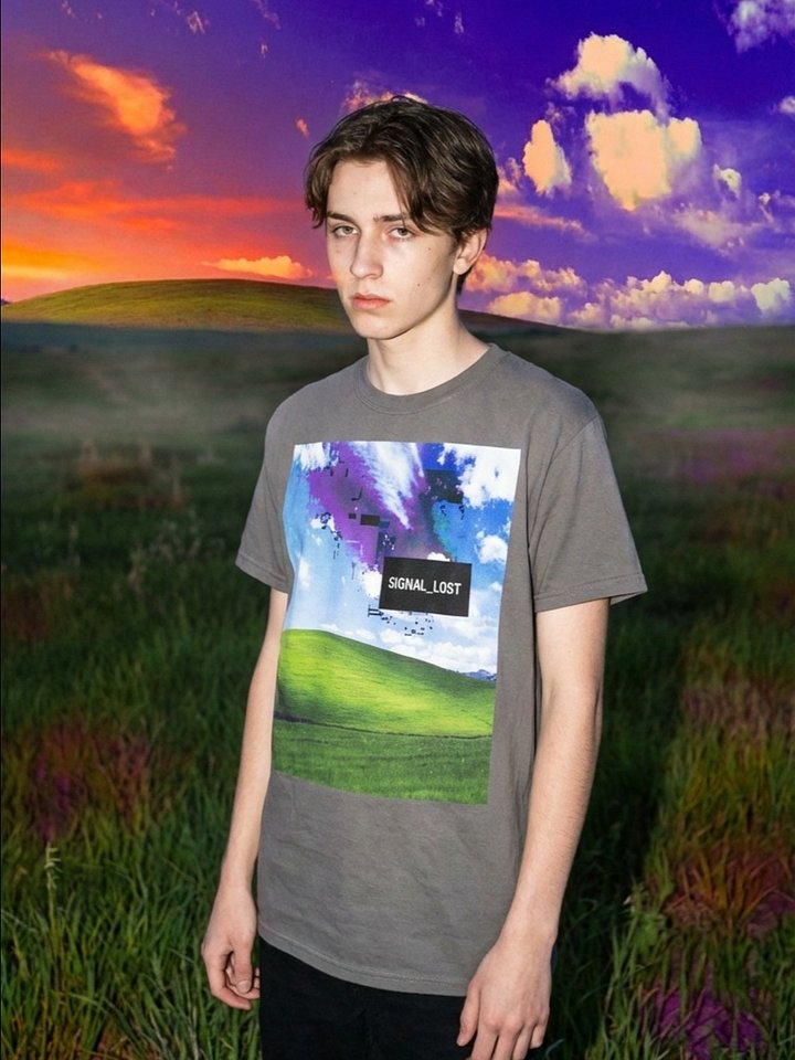 OBJECT 002: MEMORY_LEAK // VISUAL_LOG - Dreamcore Glitch Aesthetic Tee product image (2)