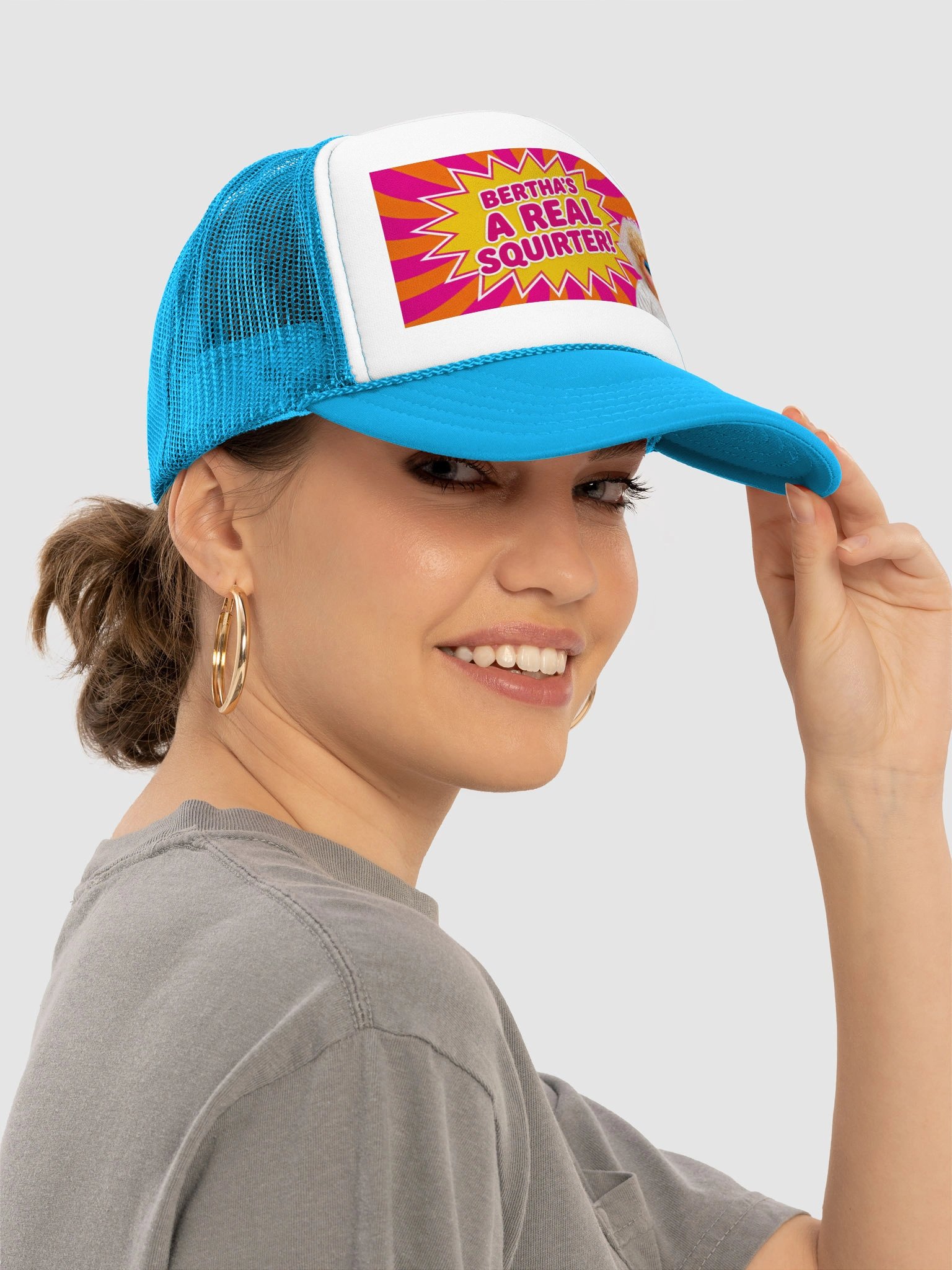 BERTHA'S A REAL SQUIRTER | Trucker Hat | To Hide Your Bald Spot product image (3)