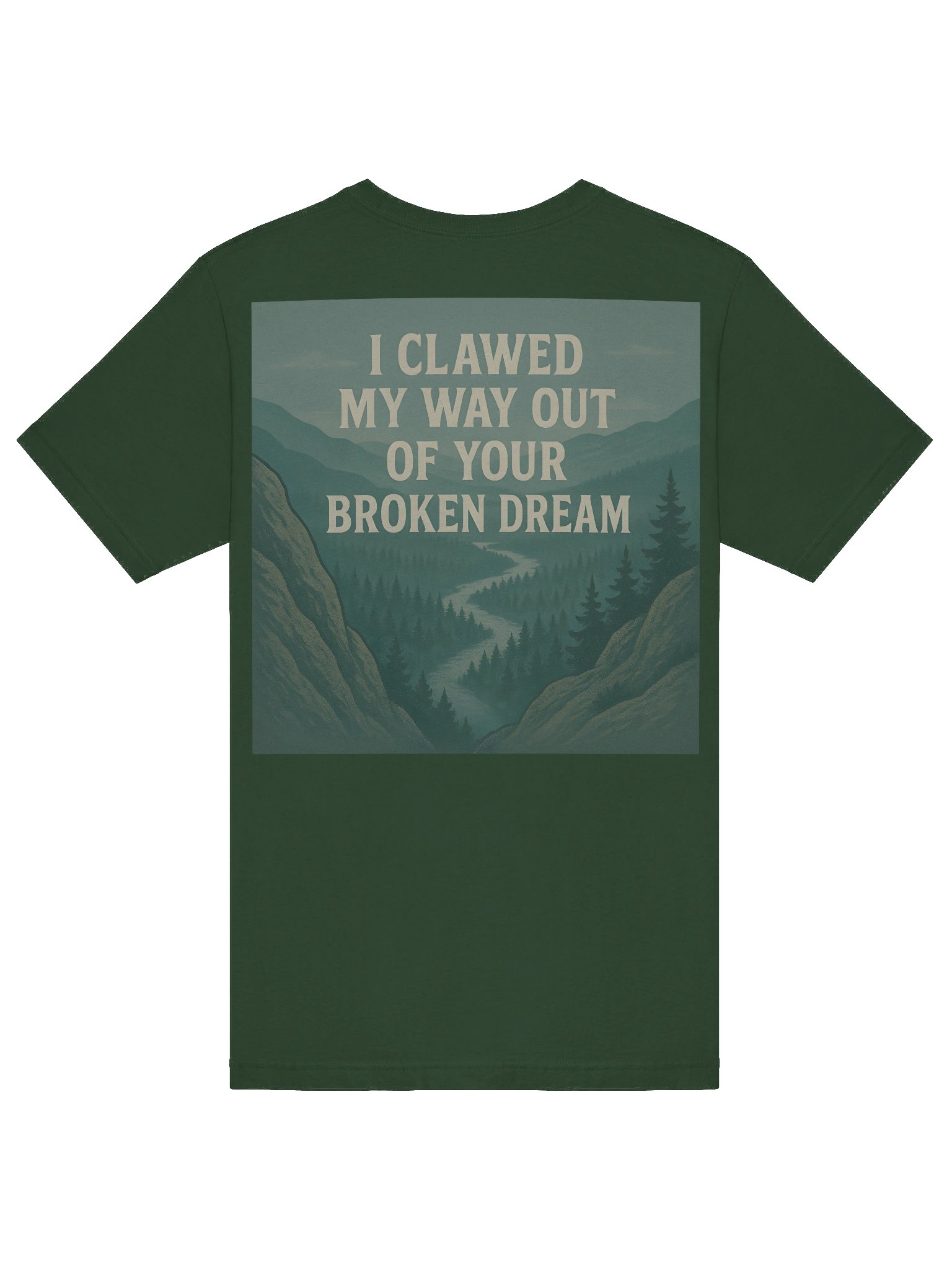 “Broken Dream” Valley Graphic Tee – Forest Fade product image (6)
