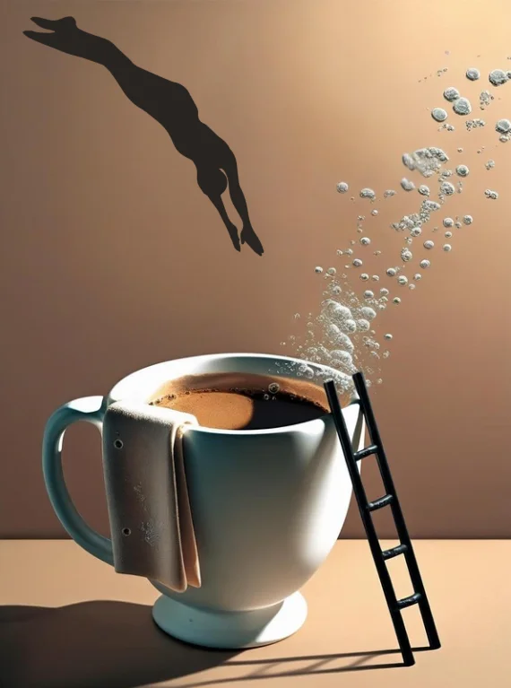 Coffee Diver Poster Wall Art product image (1)