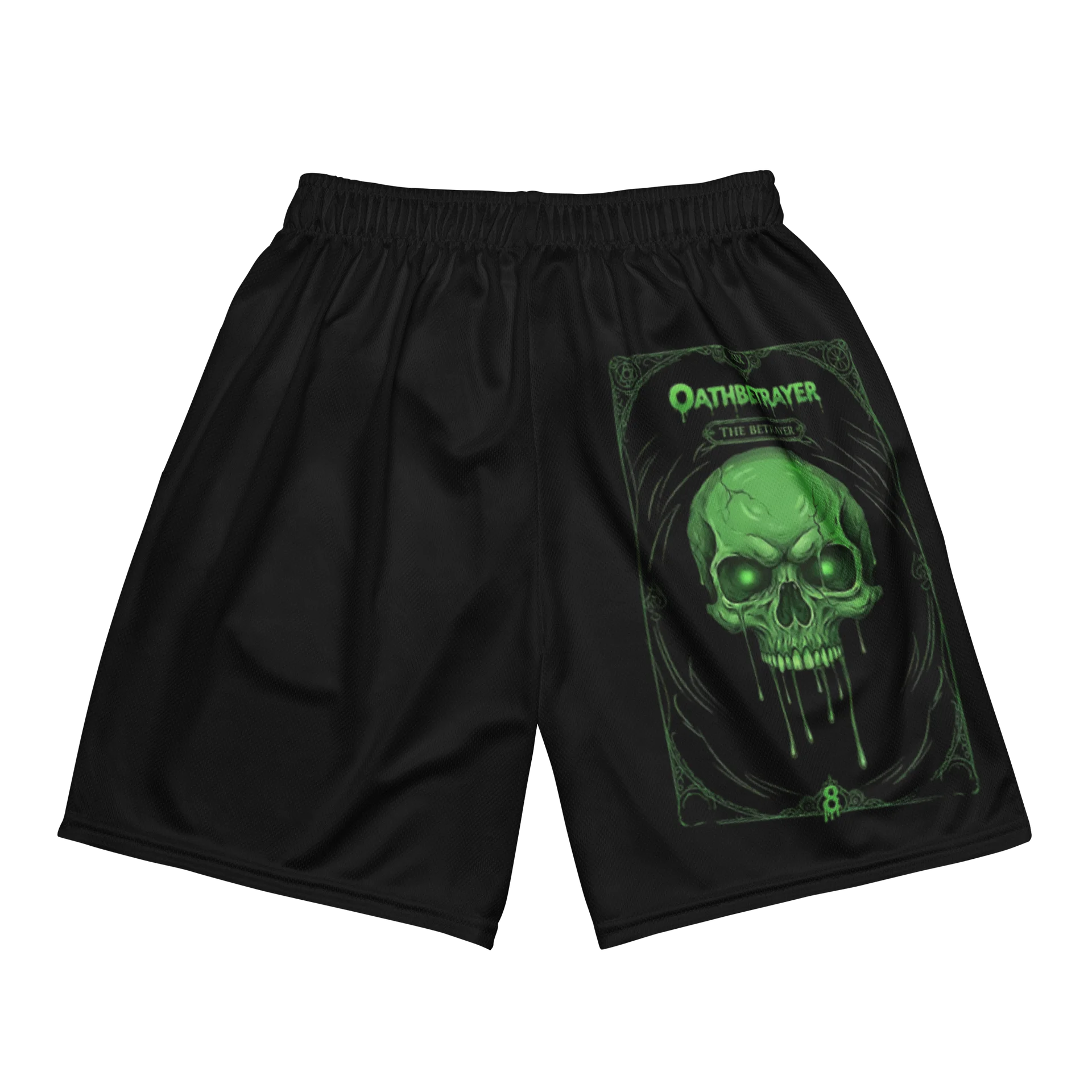 Gooey Green 'O' - Tarot Print Shorts product image (5)