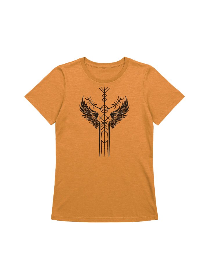The Valkyrie Stave Women's Supersoft Relaxed-fit T-Shirt (black print) product image (2)