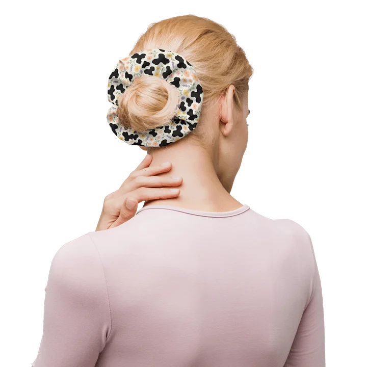 Floral Cow Print Scrunchie product image (2)