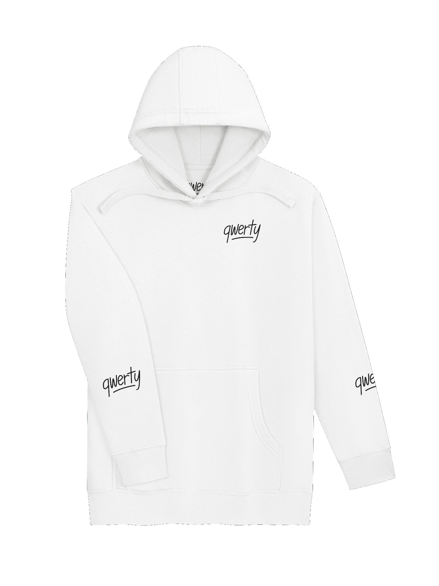 qwerty Hoodie (white) product image (3)
