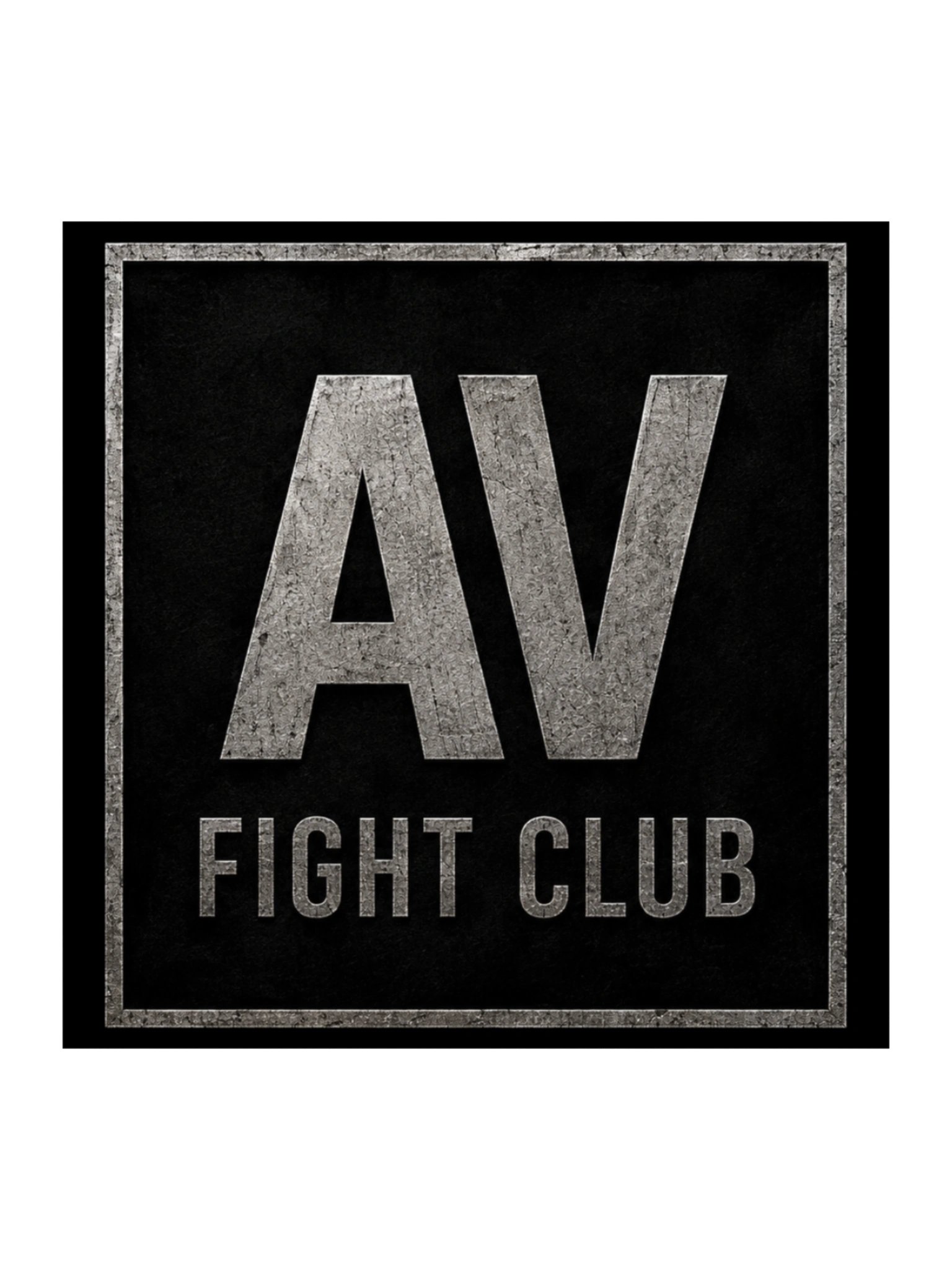 AV FIGHT CLUB LOGO STICKER (SQUARE) product image (2)