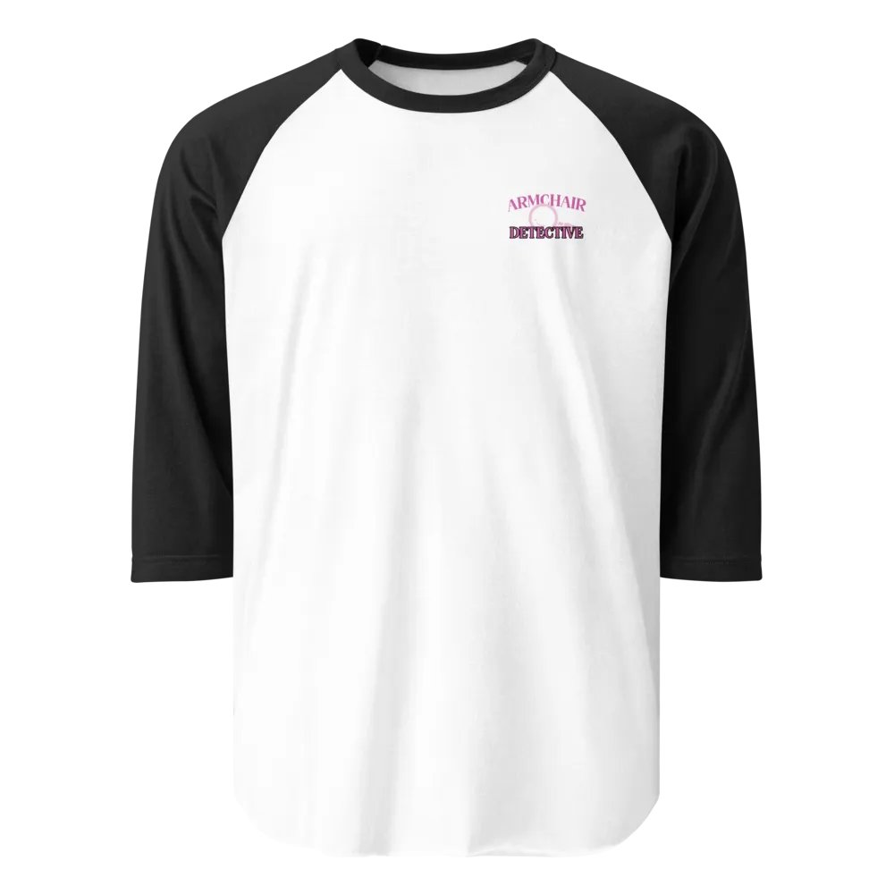 Armchair Detective Baseball Tee - Black product image (1)