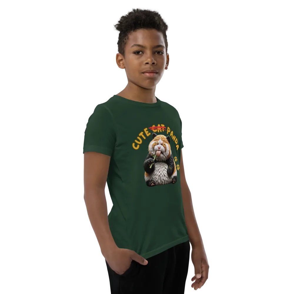 'Cute Not Cat But Panda' Youth T-Shirt 🐱🐼😄 product image (10)