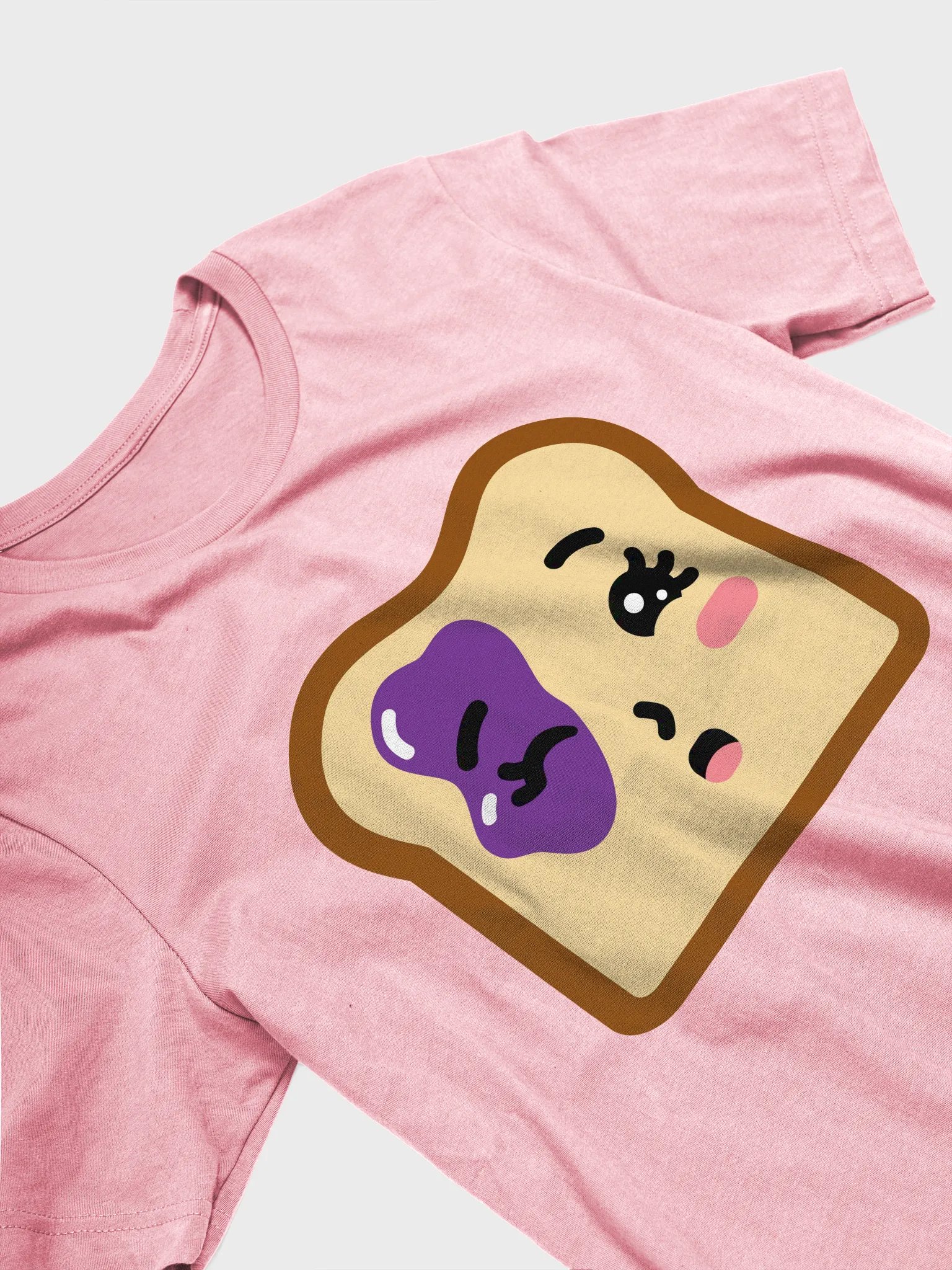 Jelly Couple Big Artwork Simple Tee - Toast product image (32)