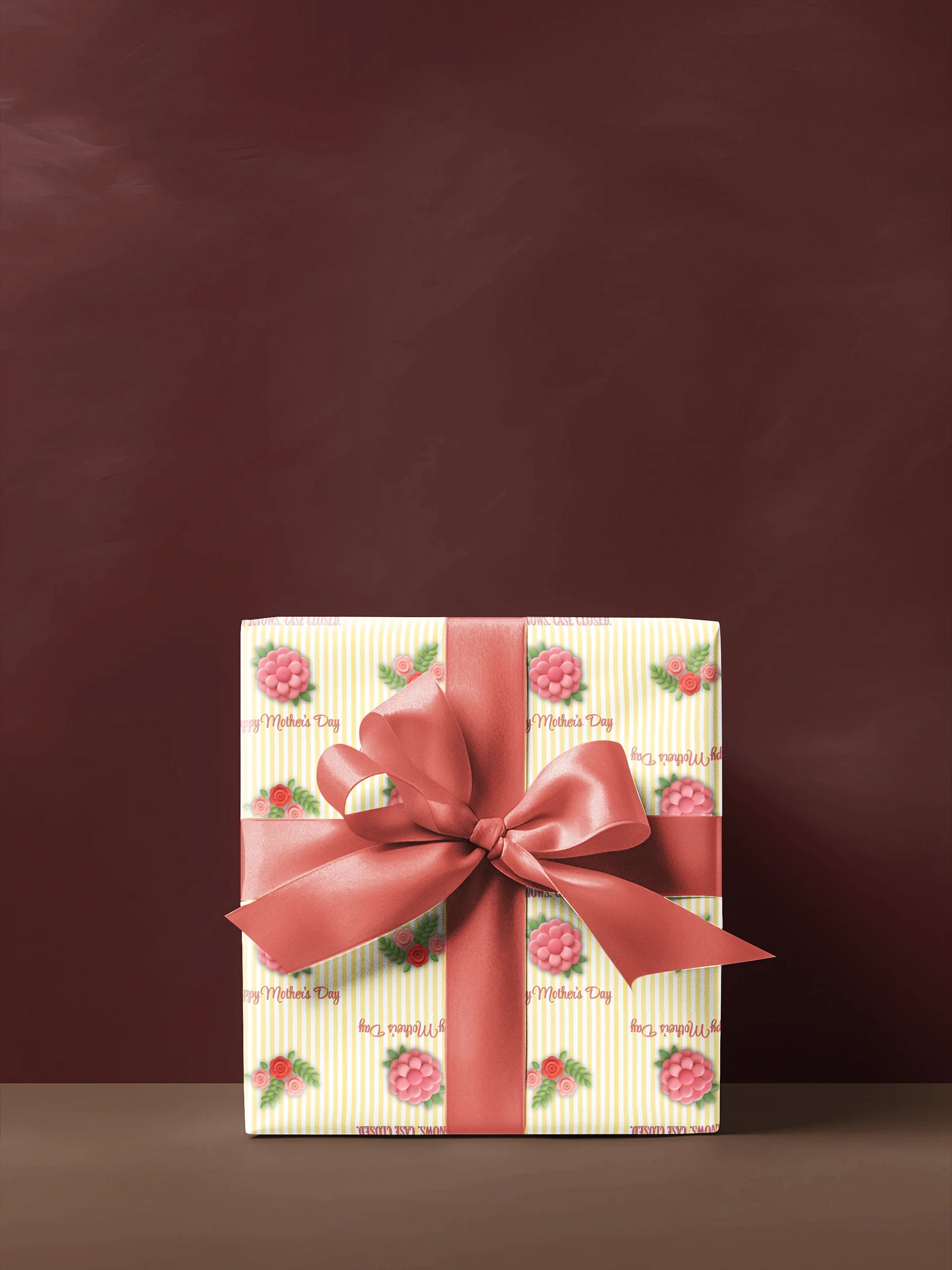 True Crime Mom Floral Gift Wrap Set product image (1)