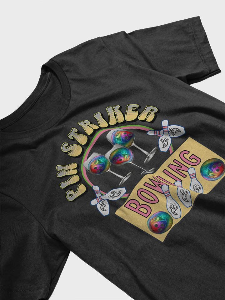 Pin Striker Bowling Wine T-Shirt product image (2)