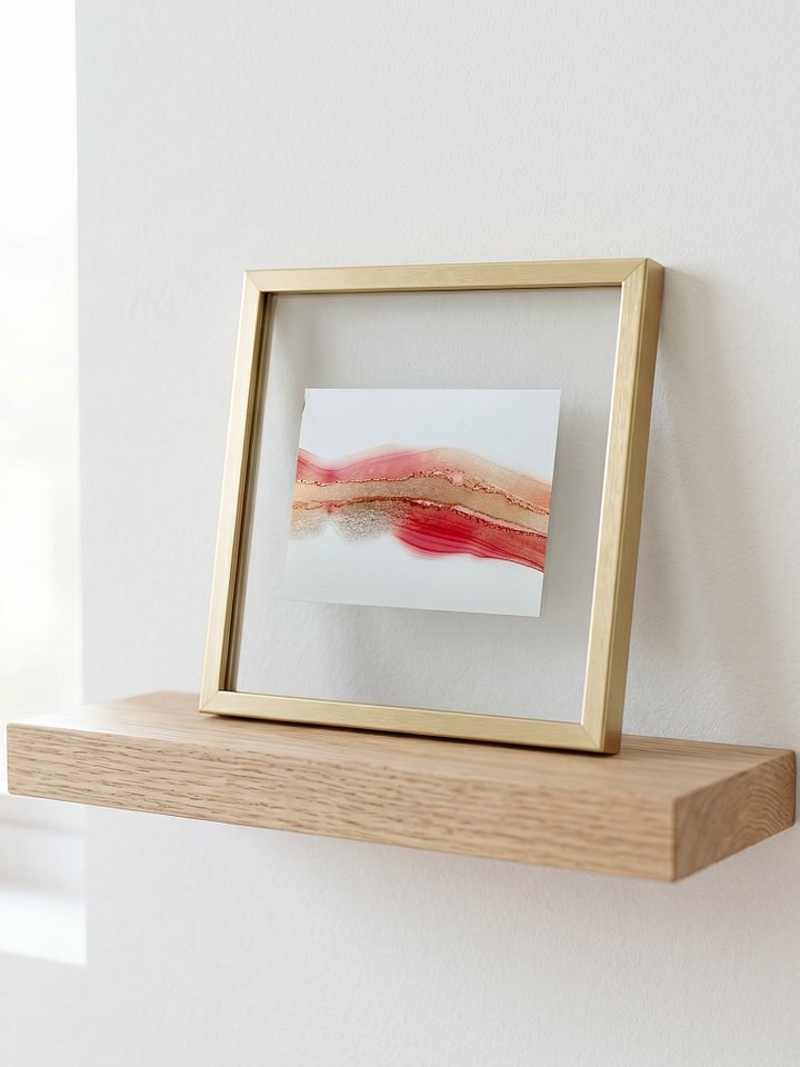 Crimson Flow I | Original ACEO Art Card (2.5" x 3.5") | Miniature Abstract Alcohol Ink Painting | product image (1)