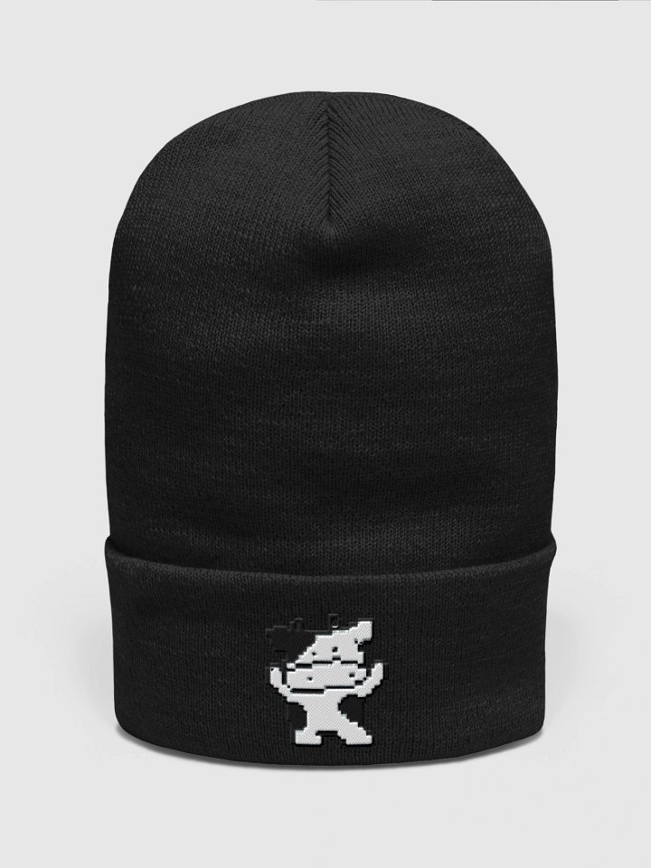 Pixel Dancing Cow Cuffed Beanie product image (1)