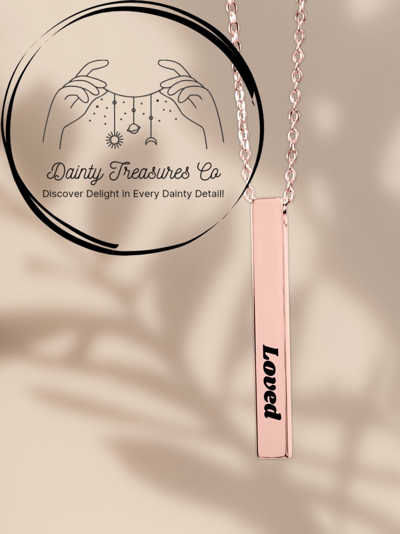 Loved Pendant Necklace - Bar Pendant product image (3)