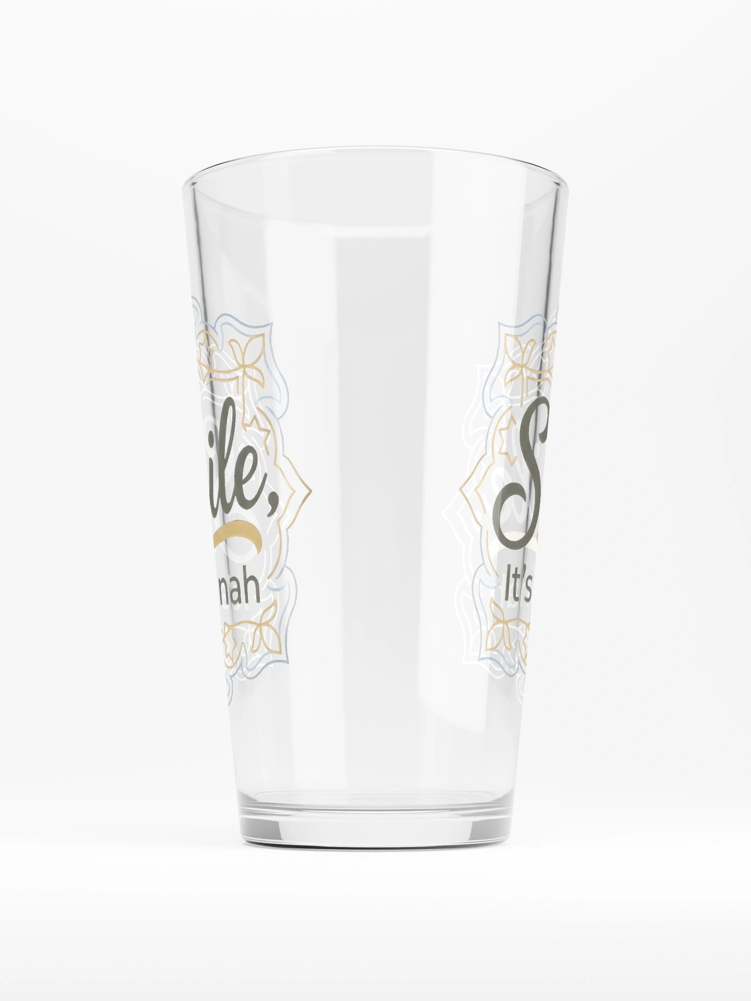 Smile it's Sunnah - Large Glass Cup product image (1)