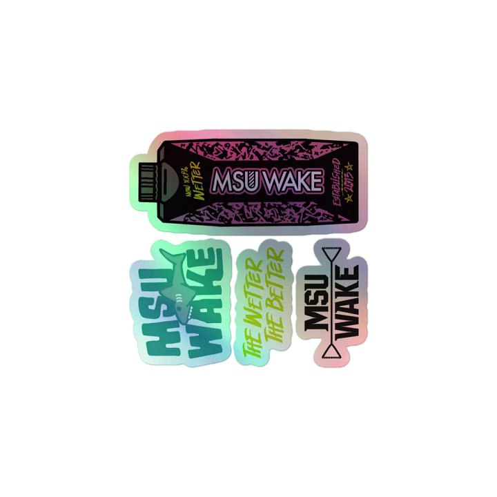 MSU Wake 2024 Holographic Sticker Pack product image (1)