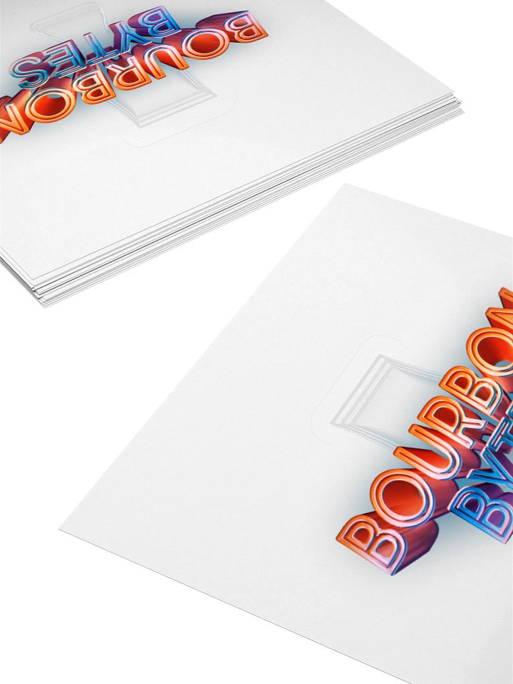 Bourbon Bytes Transparent Sticker product image (2)