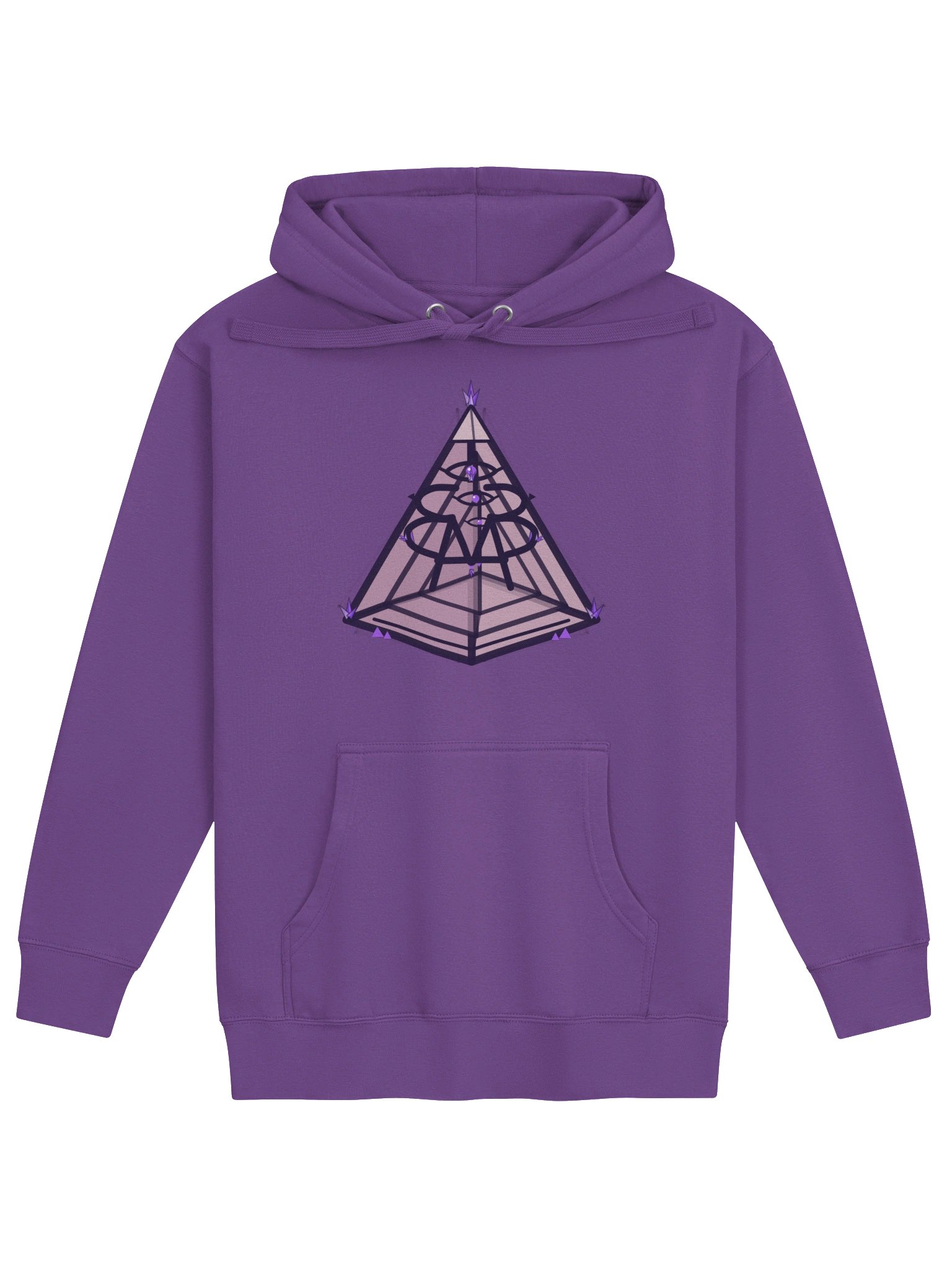 AMP-33 7D Pyramid Hoodie — Purple product image (1)