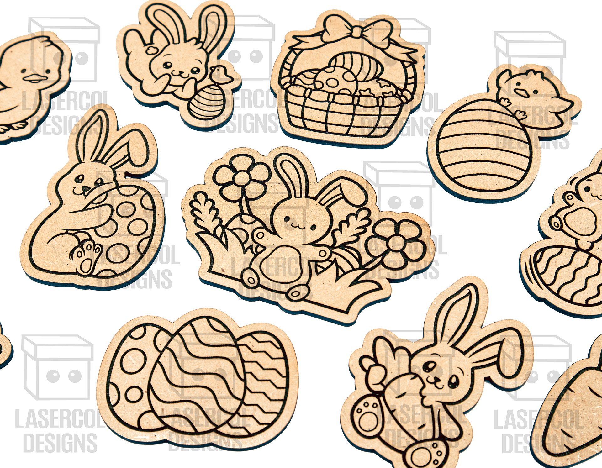 Easter Cutouts/Paint Kit Set 1 & Set 2 - Laser Cut Files product image (2)